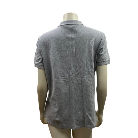Tommy Hilfiger Womens Gray Polo Shirt With Quarter-Zip & Embroidered Logo L/G - Picture 4 of 6